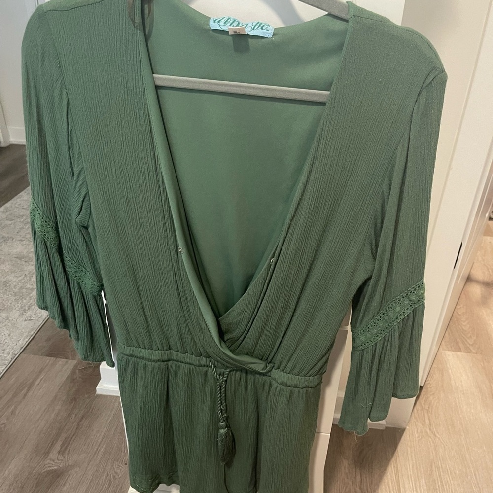 green romper